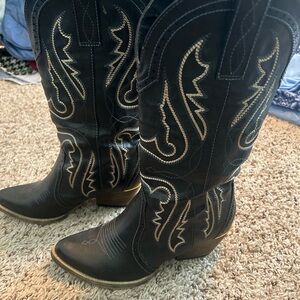 Black Western Cowboy Boots